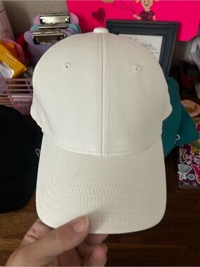 Ponyback White Baseball Cap